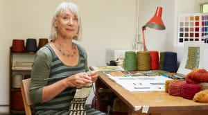 Public sector hobbies woman knitting